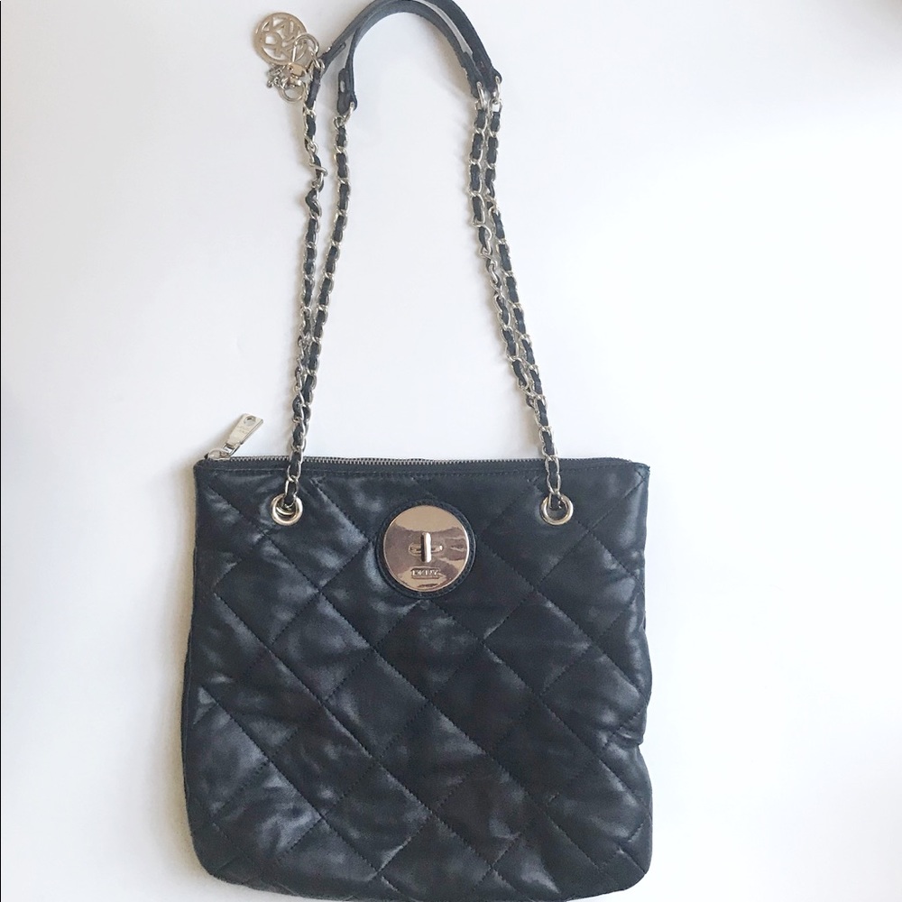 DKNY quilted leather bag